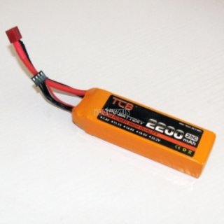 11.1V 3S 2200mAh 25C LiPo Battery T plug