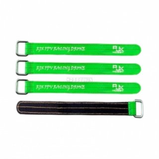 Non-Slip Silicone Battery Straps 250x20mm Green 4pcs