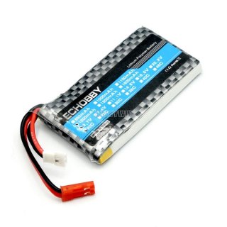 3.7V 1S 1200mAh 20C LiPO Battery JST + mx2.0-2P plug