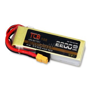 11.1V 3S 2200mAh 45C Upgrade LiPO Battery XT60 plug