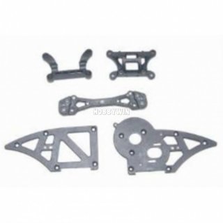 HBX part 12006 Chassis Side Plates -B & Shock Towers