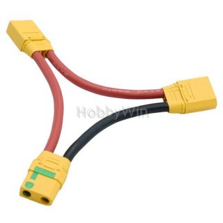 XT90-S Anti -spark Plug Serial Cable 8awg silicone wire 1 female 2 male