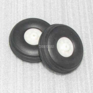 D57*?4*H22mm Rubber PU Wheels with Plastic Hub