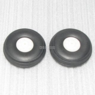 D76*?4*H30mm Rubber PU Wheels with Plastic Hub