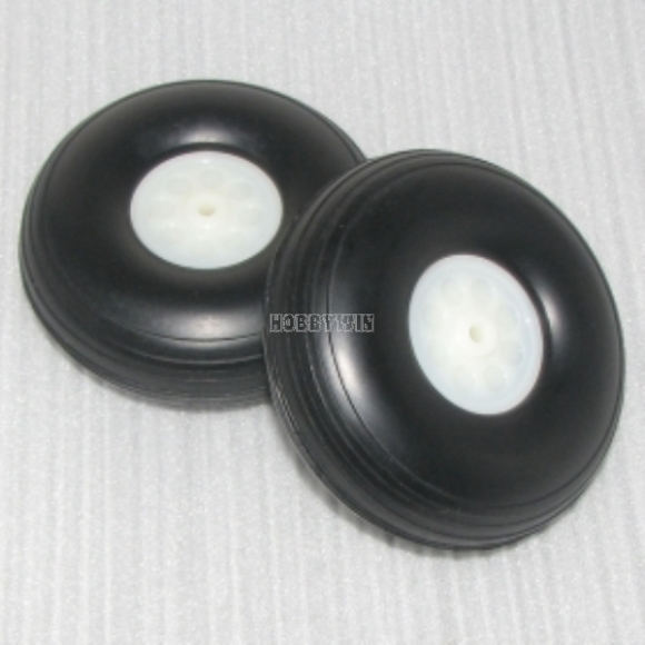 D95*?5*H34mm Rubber PU Wheels with Plastic Hub
