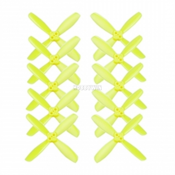 2535 Propeller 2.5 Inch 4 Blade Yellow 5 Pairs ccw & cw