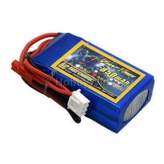 7.4V 2S 850mAh 35C LiPO Battery JST plug