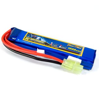 11.1V 3S 1000mAh 25C LiPO Battery EL2P female P -TO- R