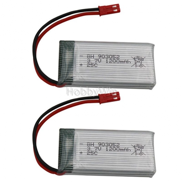 3.7V 1200mAh 25C LiPO Battery JST plug