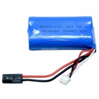 7.4V 2S 1500mAh 15C Li-Ion battery 5500 plug