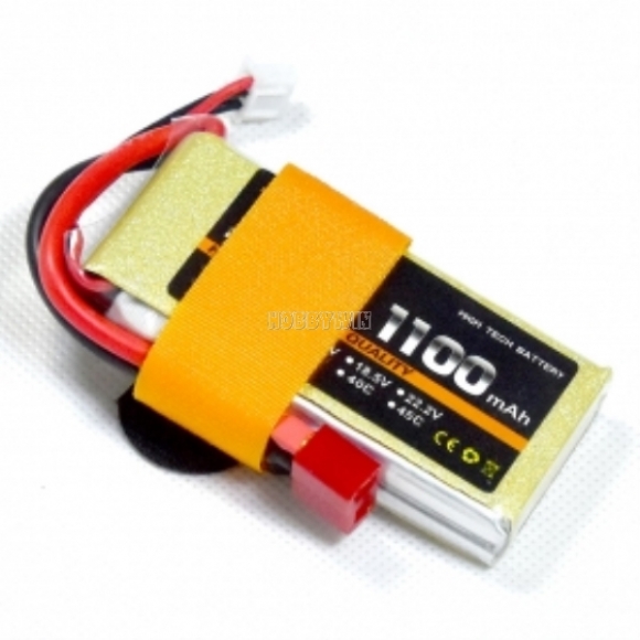 7.4V 2S 1100mAh 25C LiPO Battery