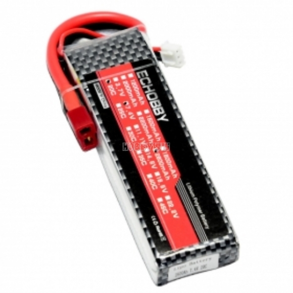 7.4V 2S 2600mAh 20C LiPO Battery T plug