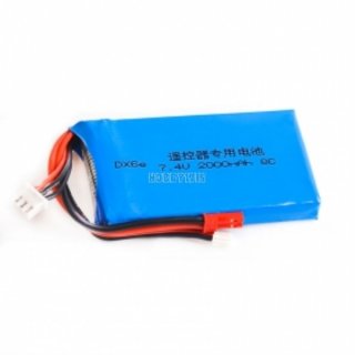 7.4V 2S 2000mAh 8C LiPO Battery JST +Spektrum plug