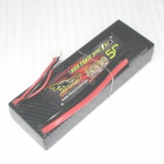 7.4V 2S 6500mAh 65C TRX plug LiPO Battery Hardcase