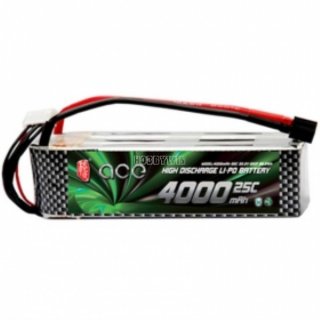 ACE 22.2V 6S 4000mAh 25C LiPO Battery