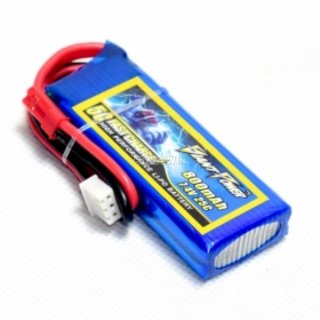 7.4V 2S 800mAh 25C LiPO Battery JST plug