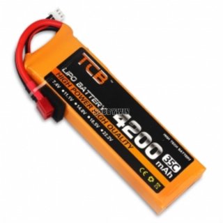 7.4V 2S 4200mAh 35C LiPO Battery deans T plug