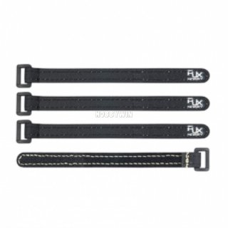 Nylon Thread Stitched Battery Straps 400x12mm Black 4pcs