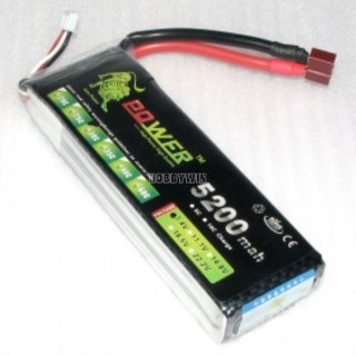 LION Power 7.4V 5200mAh 30C LiPO battery