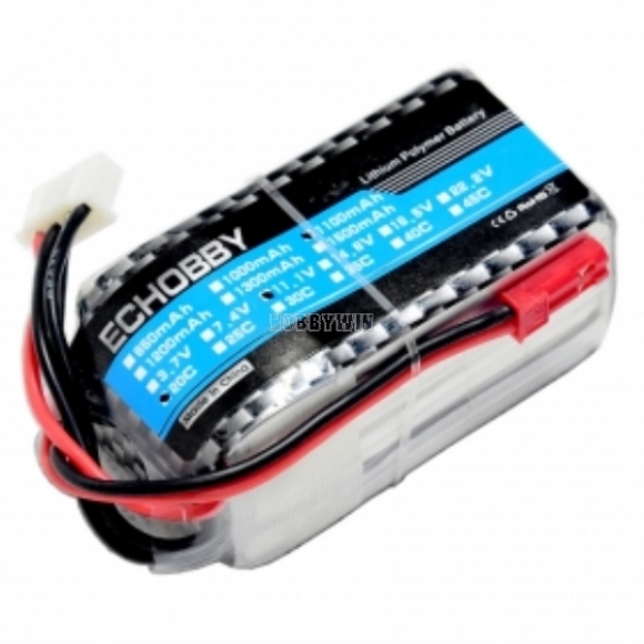 11.1V 3S 1100mAh 20C LiPO Battery JST plug