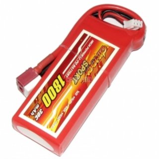 7.4V 2S 1800mAh 30C LiPo Battery T plug