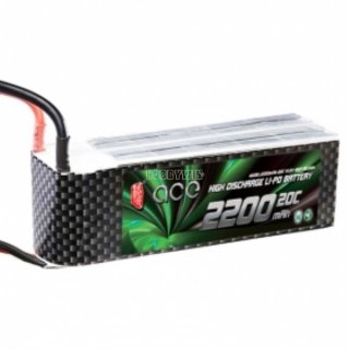 ACE 14.8V/4S 2200mAh 20C LiPo Battery