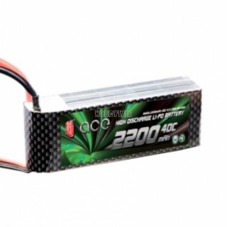 ACE 11.1V 3S 2200mAh 40C LiPo Battery