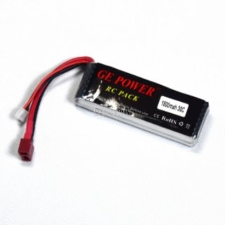7.4V 2S 1800mAh 30C LiPO Battery T Plug