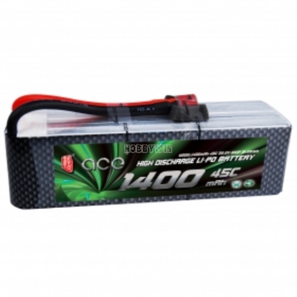 ACE 22.2V/6S 1400mAh 45C LiPO Battery