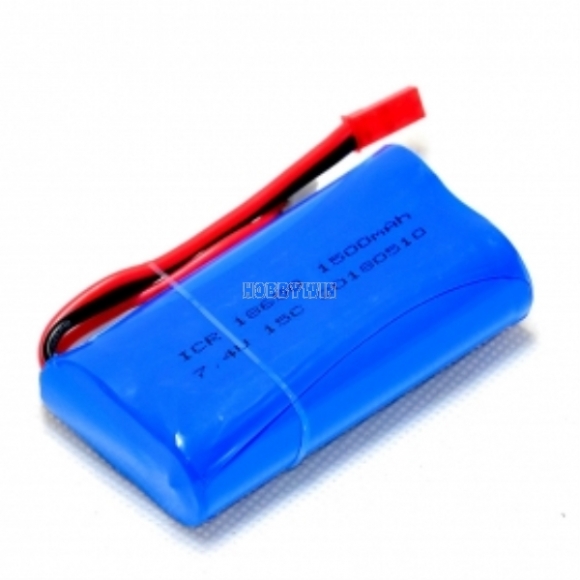 7.4V 2S 1500mAh 15C Li-Ion Battery JST plug