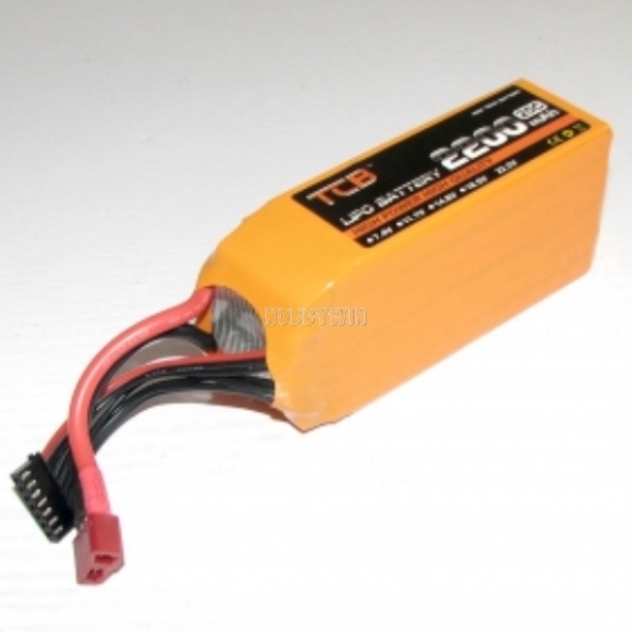 TCB 22.2V/6S 2200mAh 25C LiPO Battery