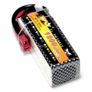 14.8V/4S 1500mAh 30C LiPO Battery T plug