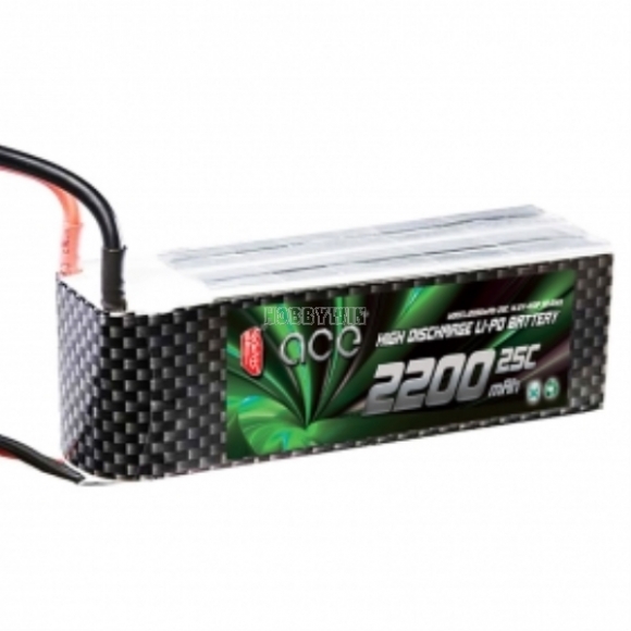 ACE 14.8V/4S 2200mAh 25C LiPo Battery