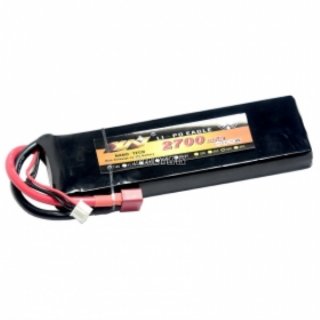 7.4V 2S 2700mAh 35C LiPO Battery T plug