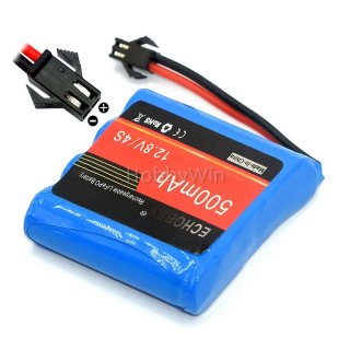 12.8V 4S 500mAh LiFePO4 Battery SM-2P Nor Male Plug