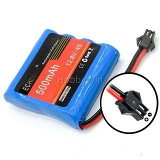 12.8V 4S 500mAh LiFe Battery SM -2P Reverse Plug