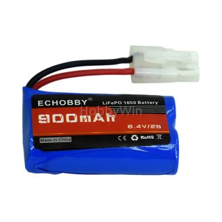 6.4V 2S 900mAh LiFe Battery KET -2P Male Plug P -TO- S