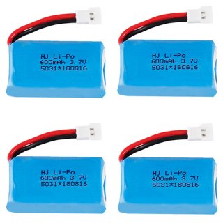 3.7V 600mAh 20C LiPO Battery MX2.0 -2P Positive Plug