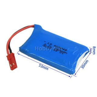 3.7V 1S 780mAh 20C LiPO Battery JST plug