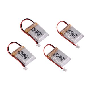 4pcs 3.7V 200mAh 20C LiPO Battery PH2.0 positive plug