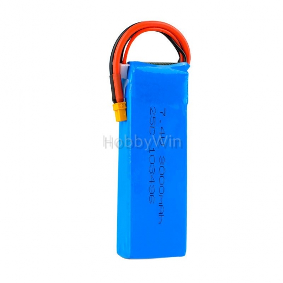 7.4V 2S 3000mAh 25C LiPo Battery XT30 plug