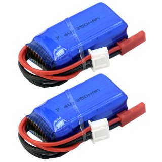 7.4V 2S 350mAh 20C LiPO Battery JST plug