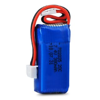 7.4V 2S 380mAh 20C LiPo Battery MX2.0 -2P Nor plug