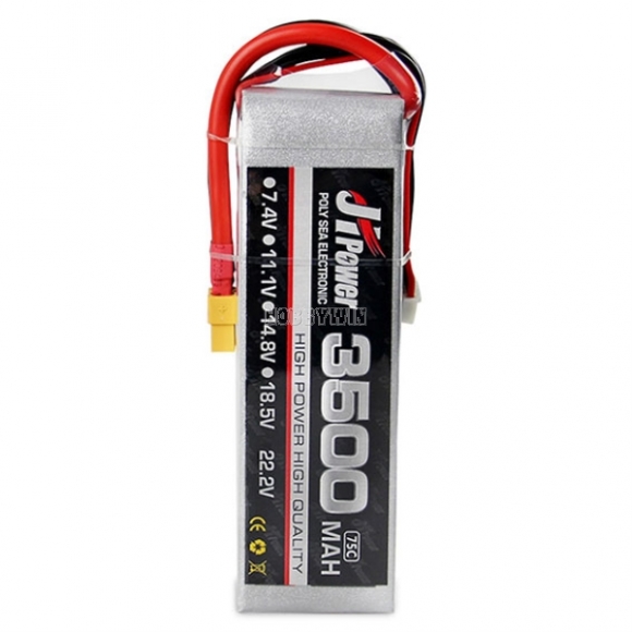 7.4V 2S 3500mAh 75C LiPO Battery XT60 plug