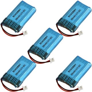 3.7V 200mAh 20C LiPO Battery ph1.25 Positive Plug