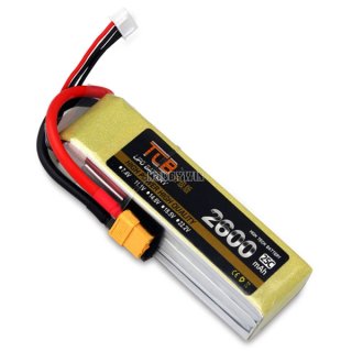 14.8V 4S 2600mAh 25C Upgrade LiPO Battery XT60 plug