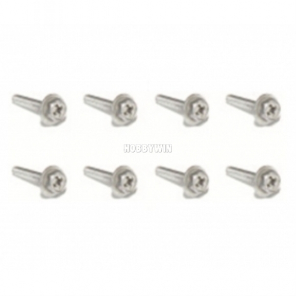 HBX part 16071 Wheel Nut Screws 2.6*12mm X8P