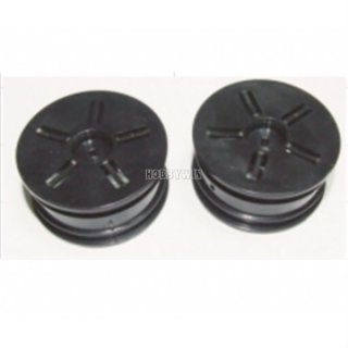 HBX part 16039K Black Wheel Rims 2pcs