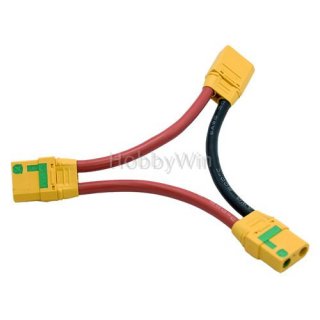 XT90-S Anti-spark Plug Serial Cable 8awg silicone wire 2 female 1 male
