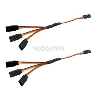 30 core wire 15CM three way Y -line BRO 2PCS